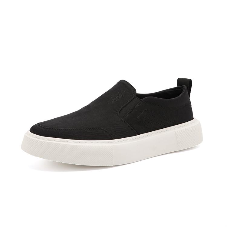 Lightweight and Versatile One Step Shoes: Summer Fabric Comfortable Cloth Shoes, Simple Solid Color Men's Casual Shoes