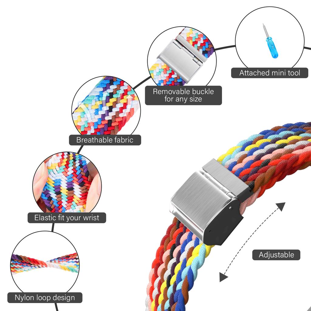 Strap For Apple watch Ultra 2 band 49mm 45mm 44mm 40mm 41mm 42mm 46mm Braided solo loop correa bracelet series 7 3 se 8 9 10 11