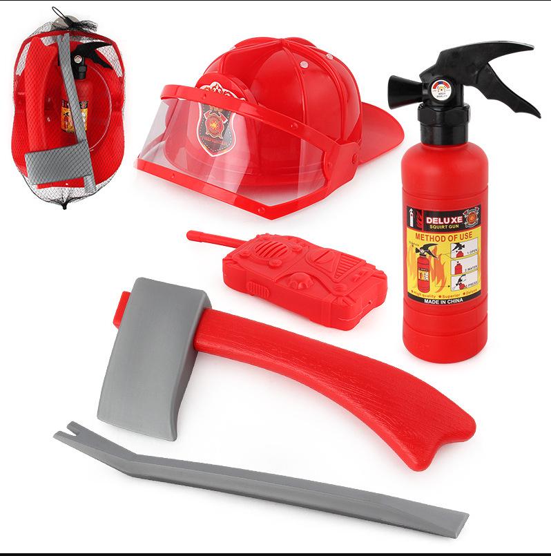 Детский игрушечный водяной бластер в виде пожарного шланга с помповым механизмом для летнего веселья