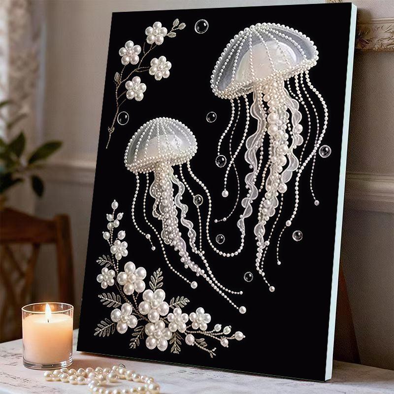 DIY Картина жемчугом «Павлин» для декора стены дома Жемчужные картины с драгоценными камнями Искусство и рукоделие для взрослых/новичков Идея подарка Декор для дома Без рамки