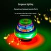 Children's Light-Up Musical Rotating UFO Toy with Cartoon Features