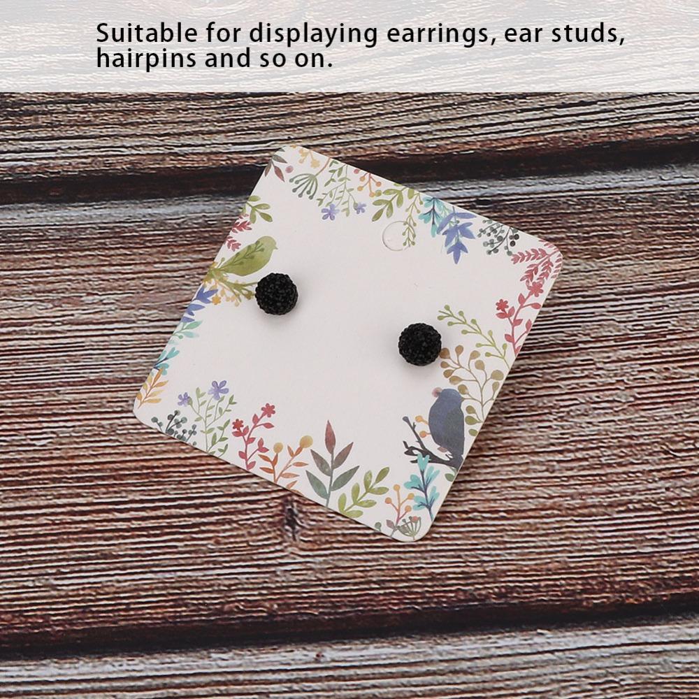 100Pcs 5*5cm Handmade Jewelry Packaging Cardstock Earring wholesale classification packing