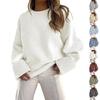 Women's  Oversized Sweater Plush Knit Thick Warm Pullover Sweater Tops  Winter Sweater Plush Tops