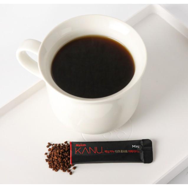 MAXIM KANU Корейский кофе Американо Мягкая, кофейная смесь темной обжарки, без кофеина, сладкий американо