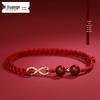 Handwoven Infinite Luck Red String Bracelet/Anklet for Partial Wealth & Good Fortune - Perfect for Couples