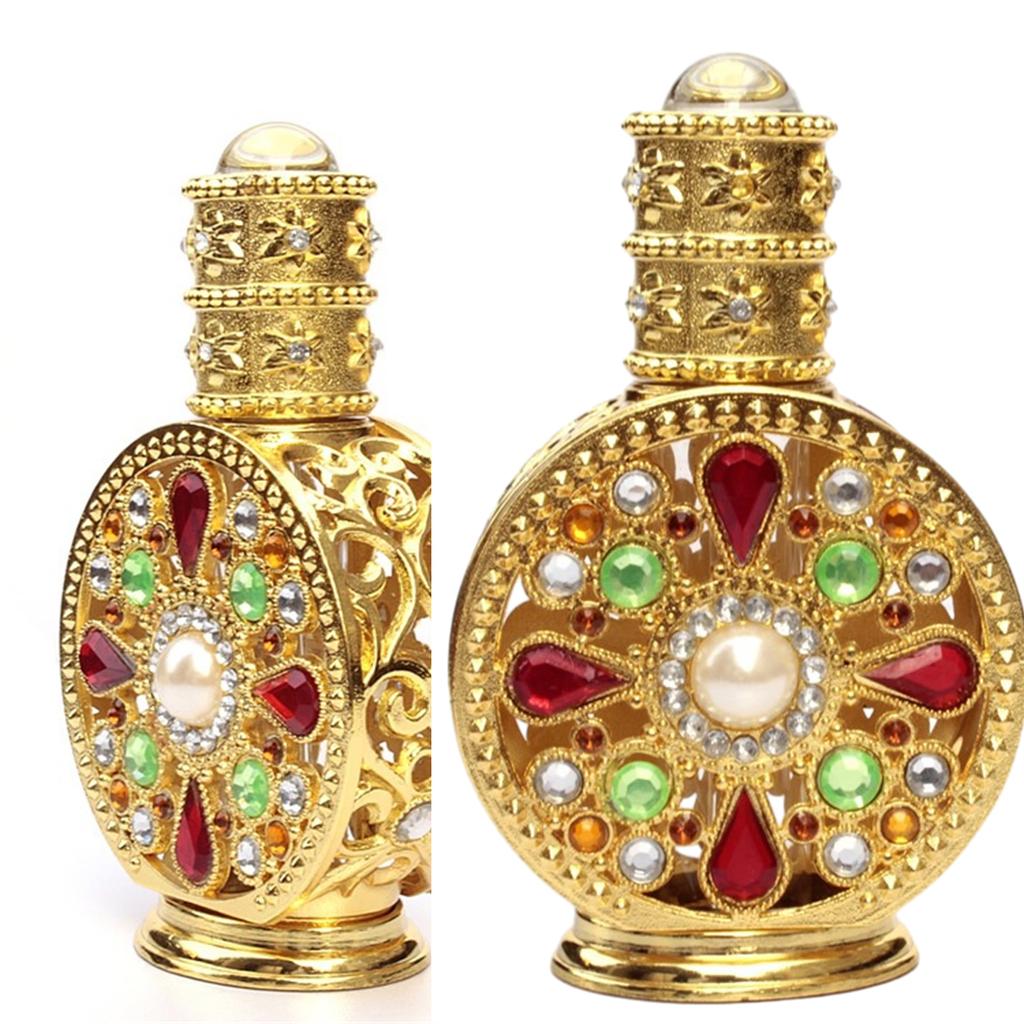 12 мл Винтажные эфирные масла Духи Пустые бутылки для хранения Флаконы Винтажные пустые искусственные многоцветные многоразовые банки