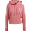 Укороченное худи Essentials 3-Stripes Женские худи Розовый GM5585