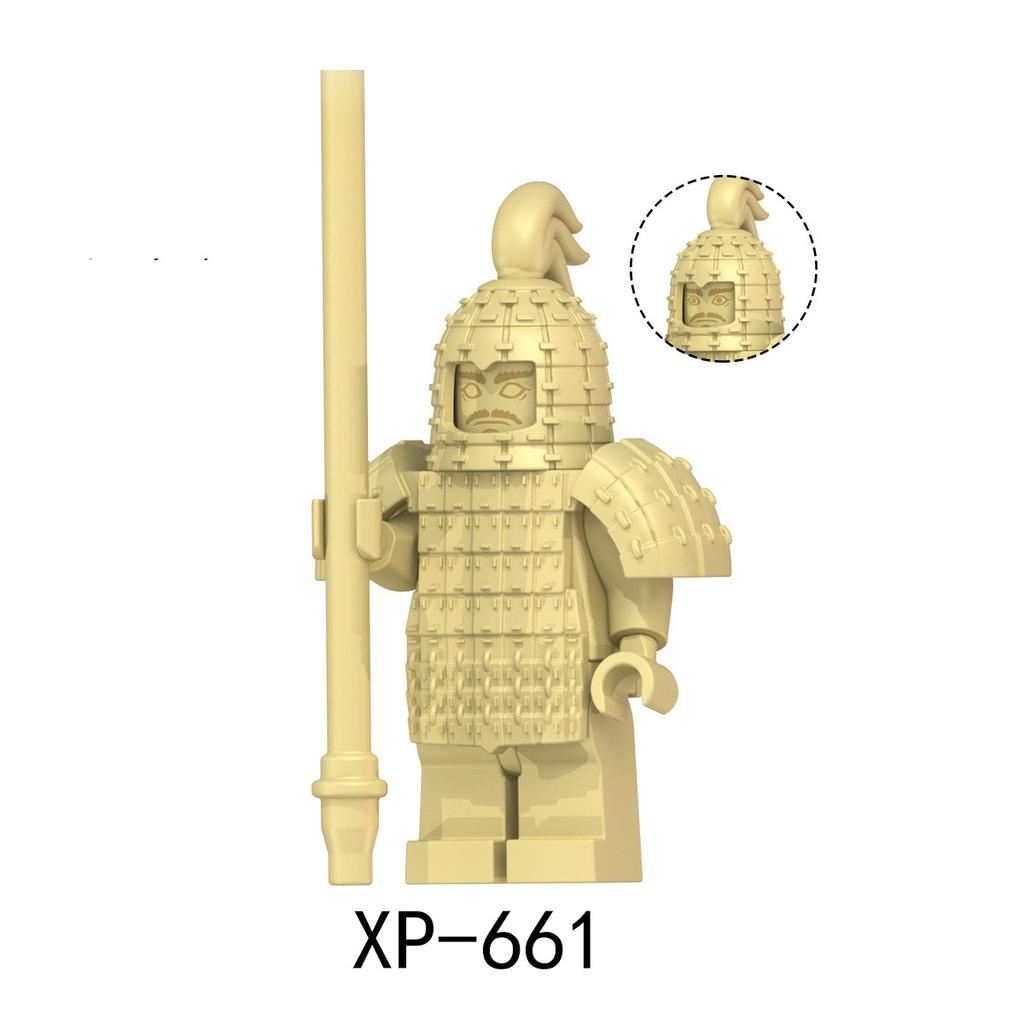 KT1089 Китайские терракотовые воины и лошади, строительный блок, игрушка XP658-665