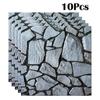 10 Pcs 3D Self-adhesive Waterproof Wall Sticker PVC Kitchen Bathroom Tile Sticker