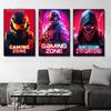 Dragon Assassin Space Armor Gaming Zone Canvas Posters Prints Wall Art Pictures Modern Gamer Bedroom Esports Room Decor Gifts