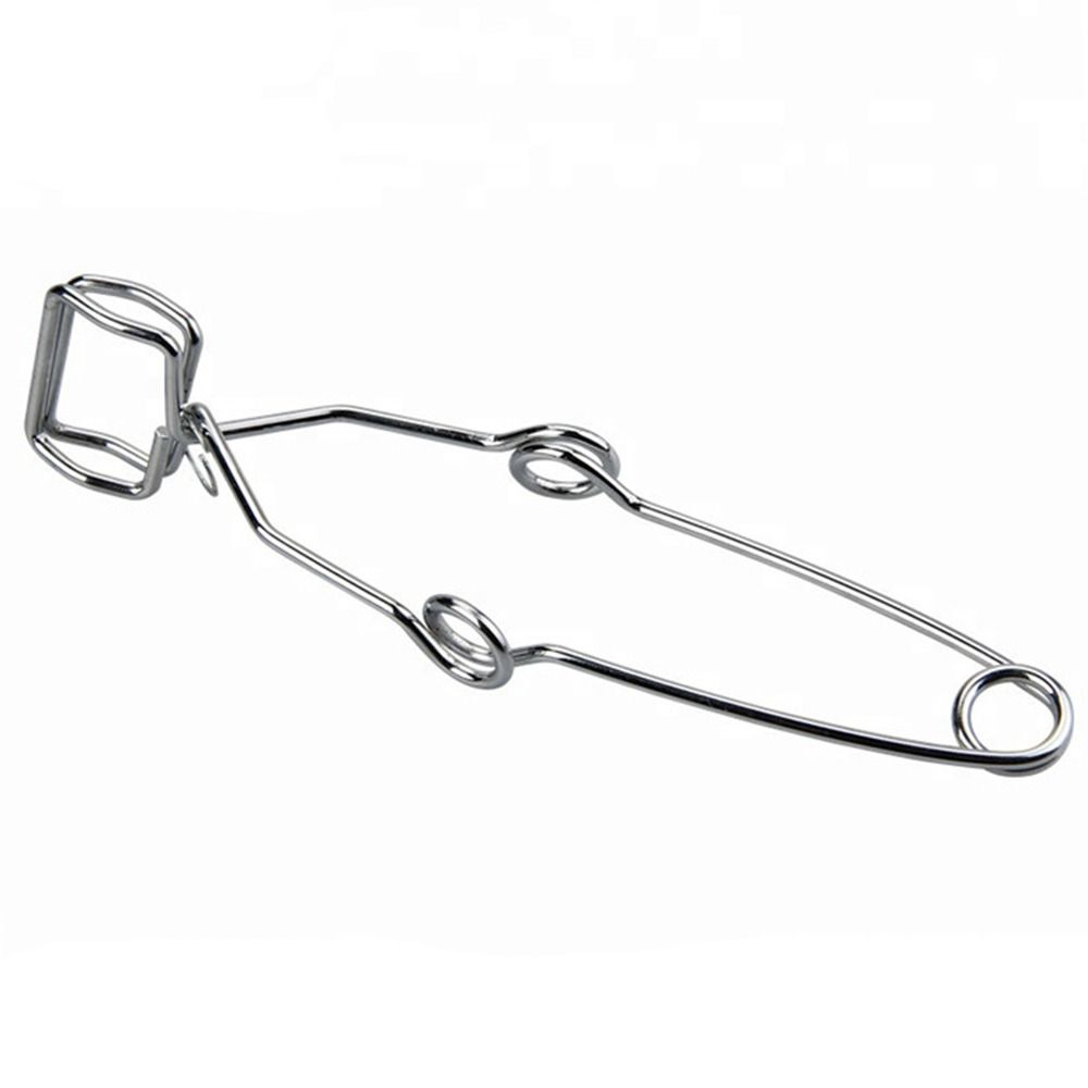 Серебряный зажим Labs длиной 14,5 см с ручками для пальцев, прочный зажим для пробирок, лабораторный эксперимент