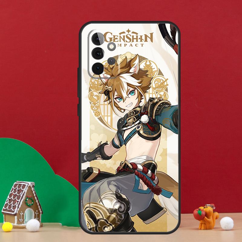 Чехол Genshin Impact Горо для Samsung Galaxy A17 A06 A16 A56 A36 A54 A34 A14 A52 A32 A13 A23 A33 A53 A15 A35 A55