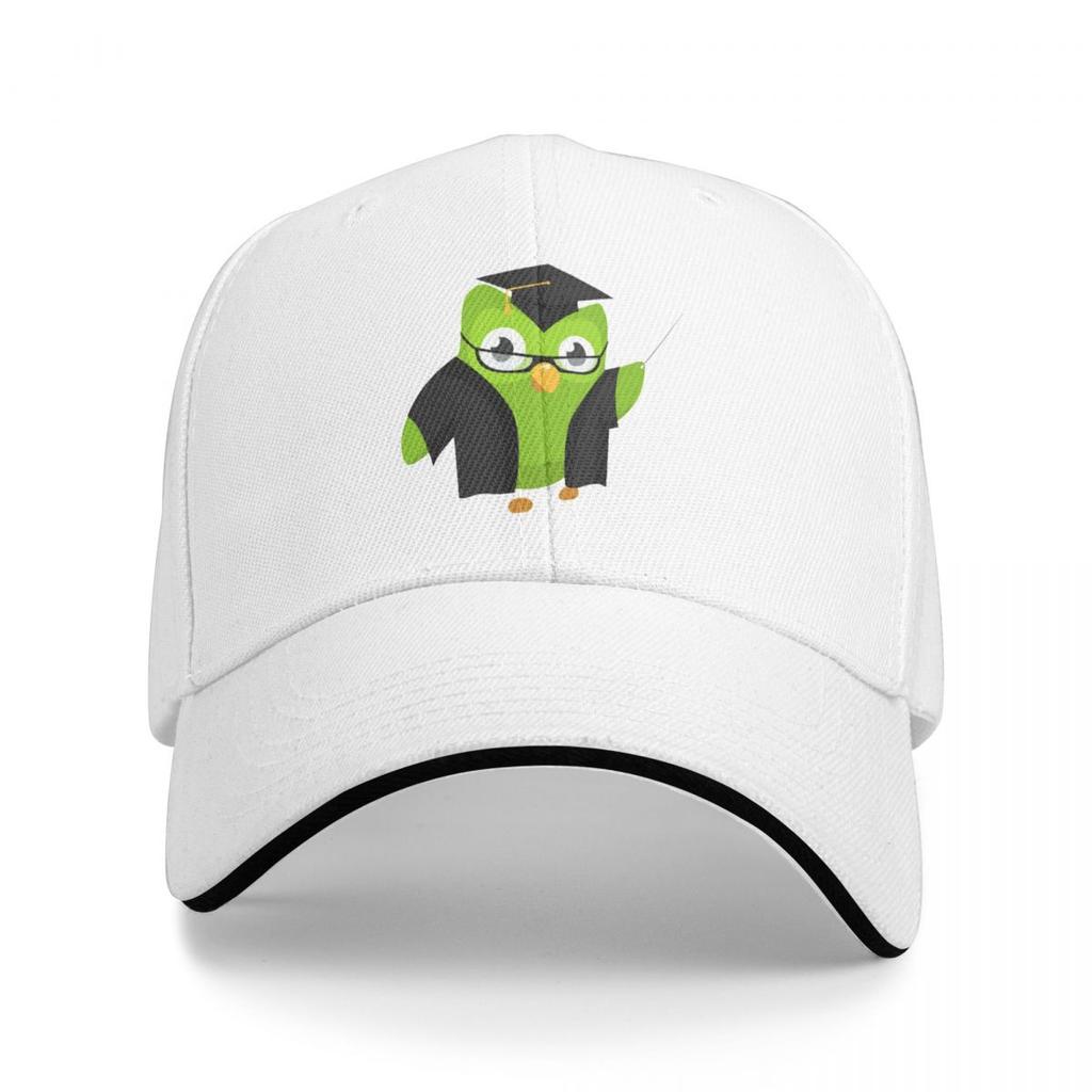 Кепки-бейсболки Snapback с принтом совы Duolingo Duo, дышащие, повседневные, для спорта на открытом воздухе, для мужчин и женщин
