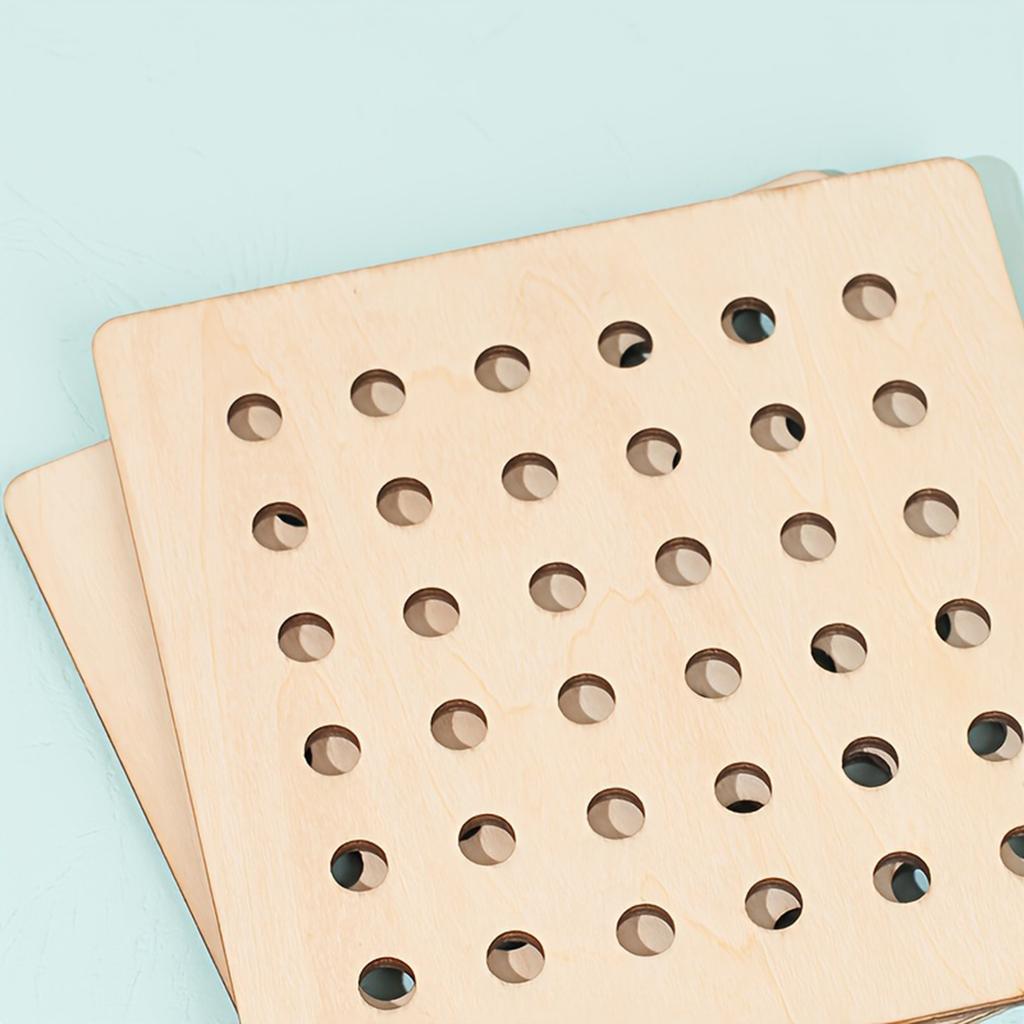 Wooden Threading Board Toy, Threading Card Puzzle, Children's Fine Motor Skills Training, Preschool Educational Toys