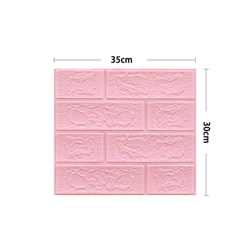 3d кирпичный узор настенный стикер самоклеящийся трехмерный мягкий водостойкий, предотвращающий столкновения