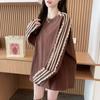 Sweatshirt for Women Autumn Winter Thickened Warm Stretchy Long Sleeve Oversize Tops