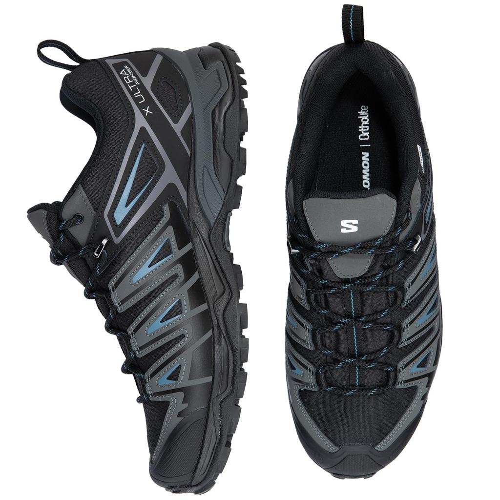 SALOMON X Ultra Pioneer CSWP Waterproof Hiking Shoes Men 28.5 Cm Black/Magnet/Bluesteel