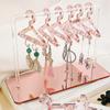 8PCS Hangers Clear Acrylic Jewelry Hanging Personalized Display Rack Earrings Hanging Clothes Stand Storage Jewelry Shopwindow Manager Display Rack