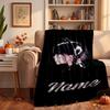 Wednesday Custom Flannel Blankets Soft Warm Cozy Throws for Home Decor Holiday Gifts