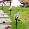 Садовые солнечные садовые светильники водонепроницаемые в форме совы светодиодные ландшафтные светильники для газона лампы для ограждения дорожек двора