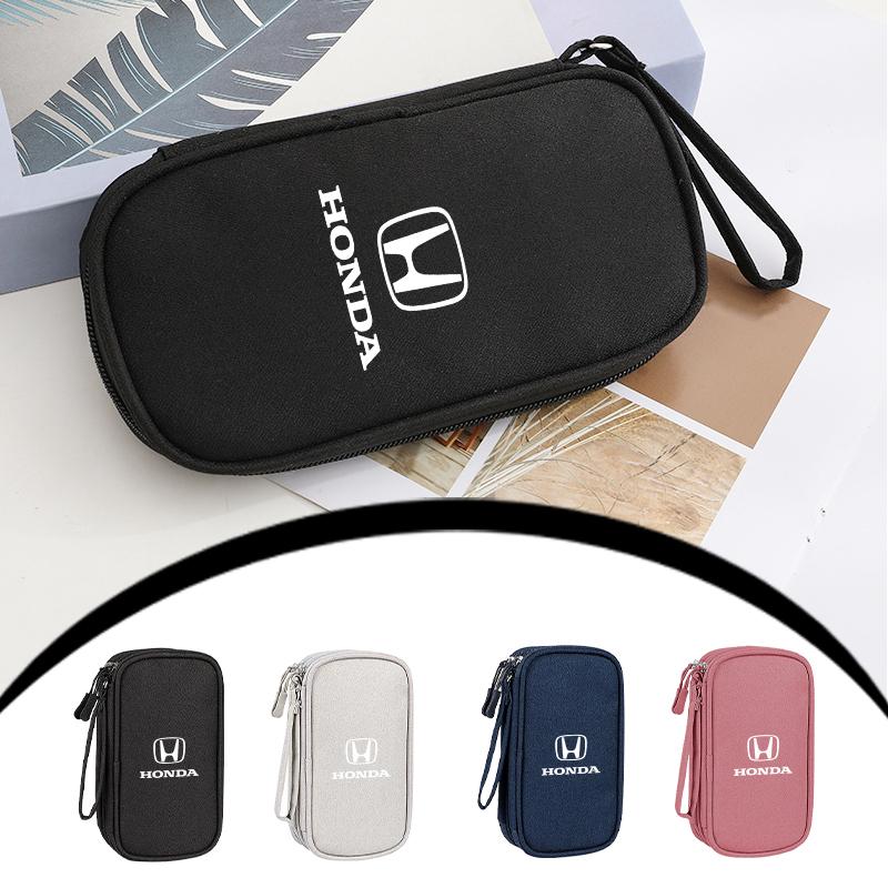 CKBSX1 Car Digital Storage Bag Waterproof Cable EVA Charging Tools Organizer For Honda Jsrzcing Civic Accord Fit City Vezel CRV Odyssey