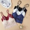 Hollow Breathable Lace Bra Lace Suspenders Wrapped Chest Bras Padded Tube Top Underwear Bra for Women