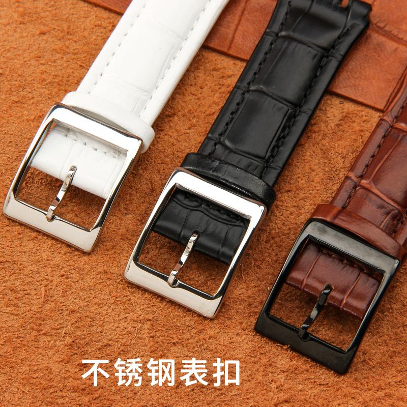 17 мм 19 мм Ремешок для часов из натуральной кожи для Swatch YCS YAS YGS Браслет с пряжкой-пином Мужской Спортивный Водонепроницаемый Ремешок для часов