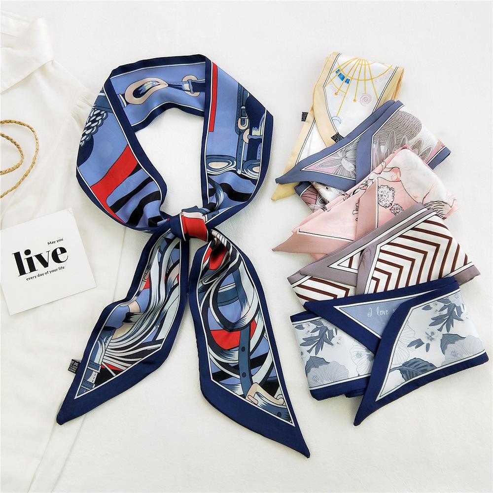 New Scarves Silk Scarves Women'S Spring And Autumn Season Long Decorative Professional Scarves Summer Thin Styles Paired With Shirts Stylish