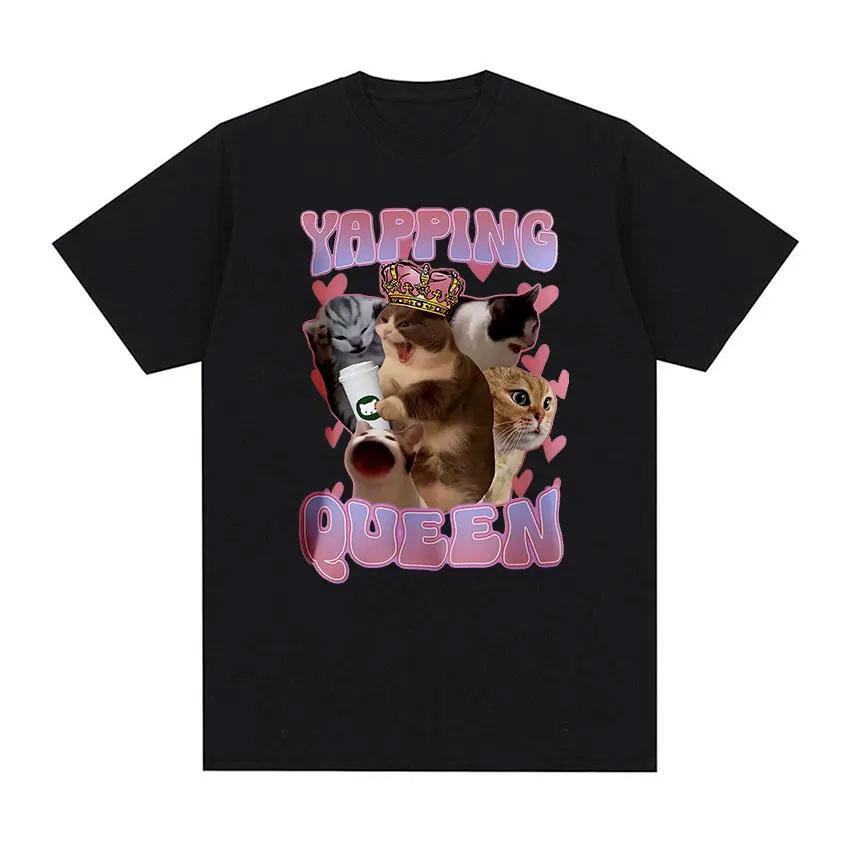 2025 Summer I Eat Ceunisext Cursed Cat Funny Meme For Unisex Fashion Casual Short Sleeve T Shirts Printed Tshirt