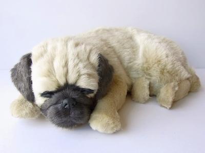 Ниниан и Кино Идеальный Питомец (Большой размер) Мопс (палевый) Мягкая игрушка Собака Реалистичные Двойники Товары Животное Исцеление Движущийся Подарок Подарок Празднование Милый