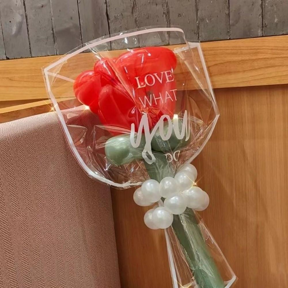 30 Pieces Transparent Flower Wrapping Bags Waterproof Flower Arrangement Bags  Mother's Day Party