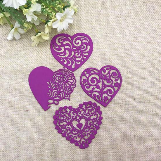 Полые штампы в форме сердца DIY трафареты для скрапбукинга тиснение шаблон декора
