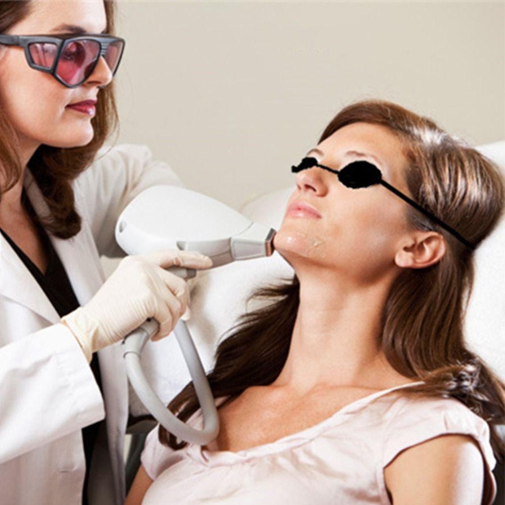 Adjustable Laser Protective Eye Mask Silicone Tanning Goggles Durable Eye Shields Indoor & Outdoor