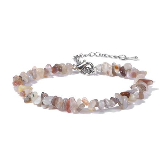 Women Bracelet Irregular Beads Decor Adjustable Length Non-fading Bracelet Wrist Jewelry Versatile