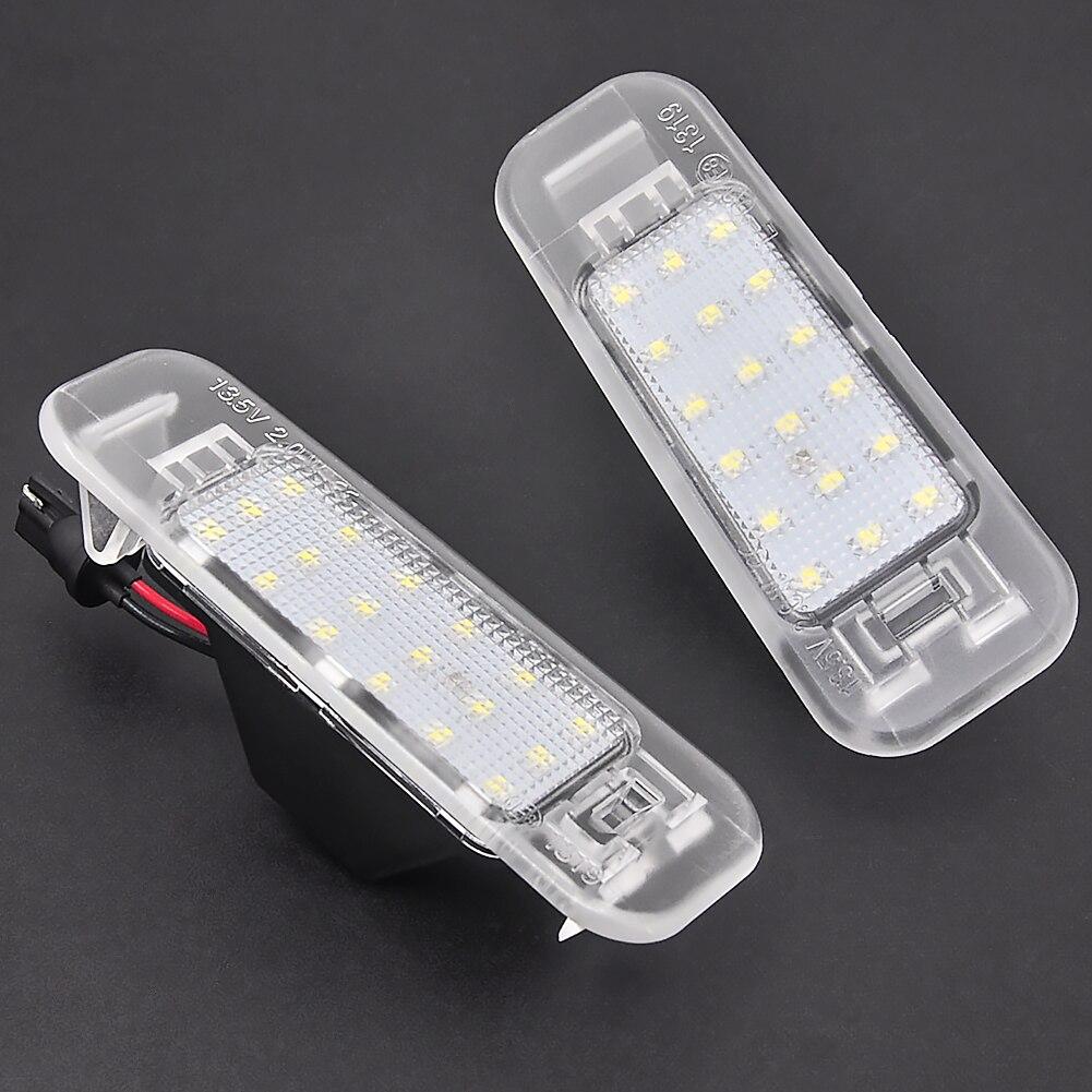 2 шт., задняя часть автомобиля, высокая яркость, белый светодиодный светильник номерного знака, лампа номерного знака для Kia Rio 2005-2011 Rio5 2006-2011