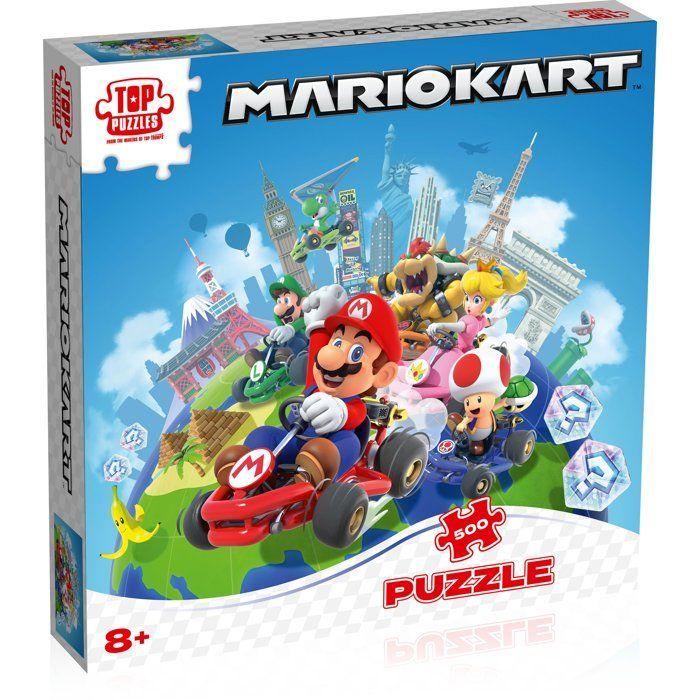Puzzle - WINNING MOVES - Mario Kart Autour du Monde - 500 pieces - Des 8 ans