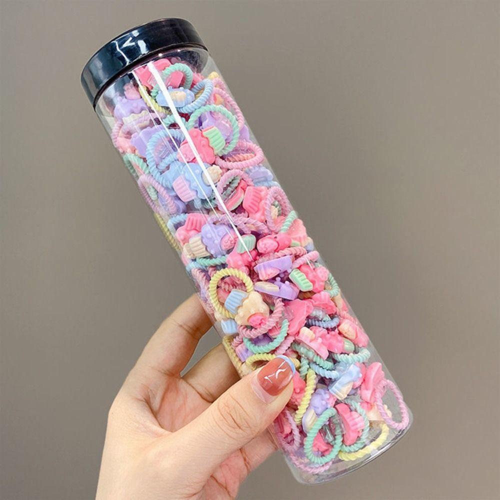 Эластичные детские резинки для волос, держатели для хвостиков, головные уборы, детские веревки для волос для женщин