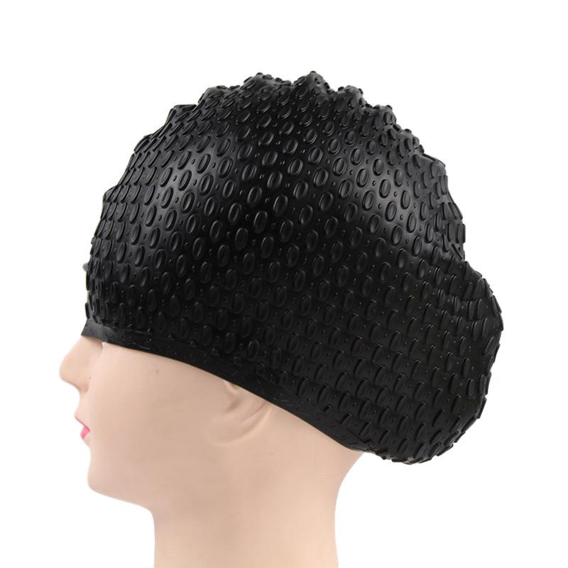 Водонепроницаемая силиконовая шапочка для плавания для мужчин, женщин и детей – удобная для длинных волос и дайвинга
