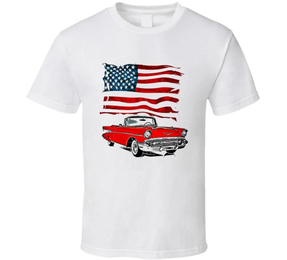 All American 57 Chevy Convertible Classic Car Gift T Shirt