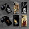 Икона Православный Крест Иисус Бог Для iPhone 17,16,15,14,13,12,11,Pro,XS,Max,XR,Plus,E,SE4,Mini Черный Мягкий Чехол для Телефона