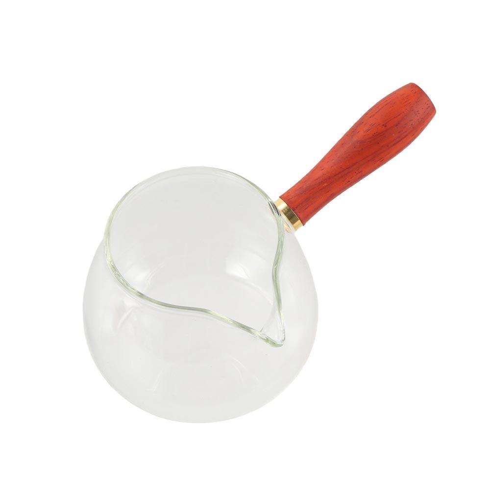 Transparent Glass Sharing Tea Cup Chinese Style Loose Leaf Tea Maker Milk Clear Tea Kettle  Office