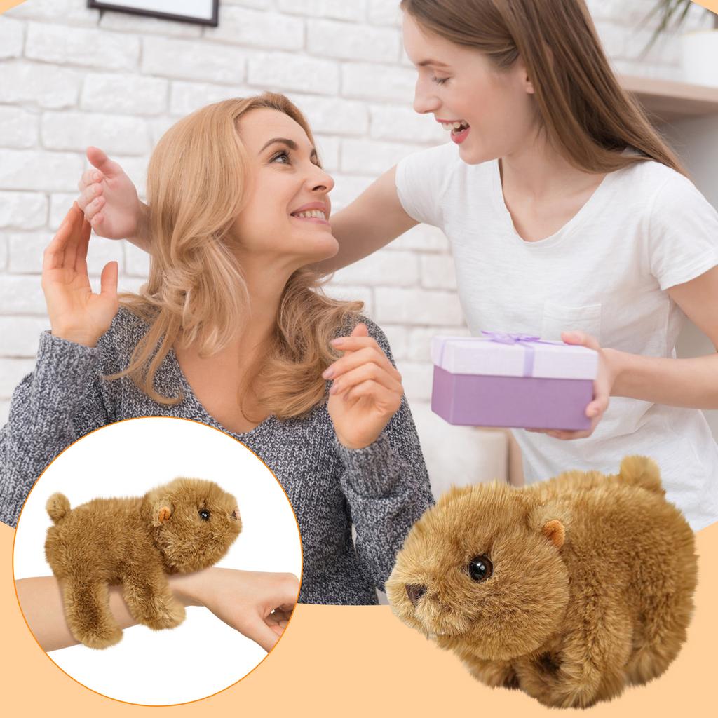 Cute And Adorable Groundhog Bracelet Plush Toy Pat Circle Scarf Mouse Doll Children's Gift Doll