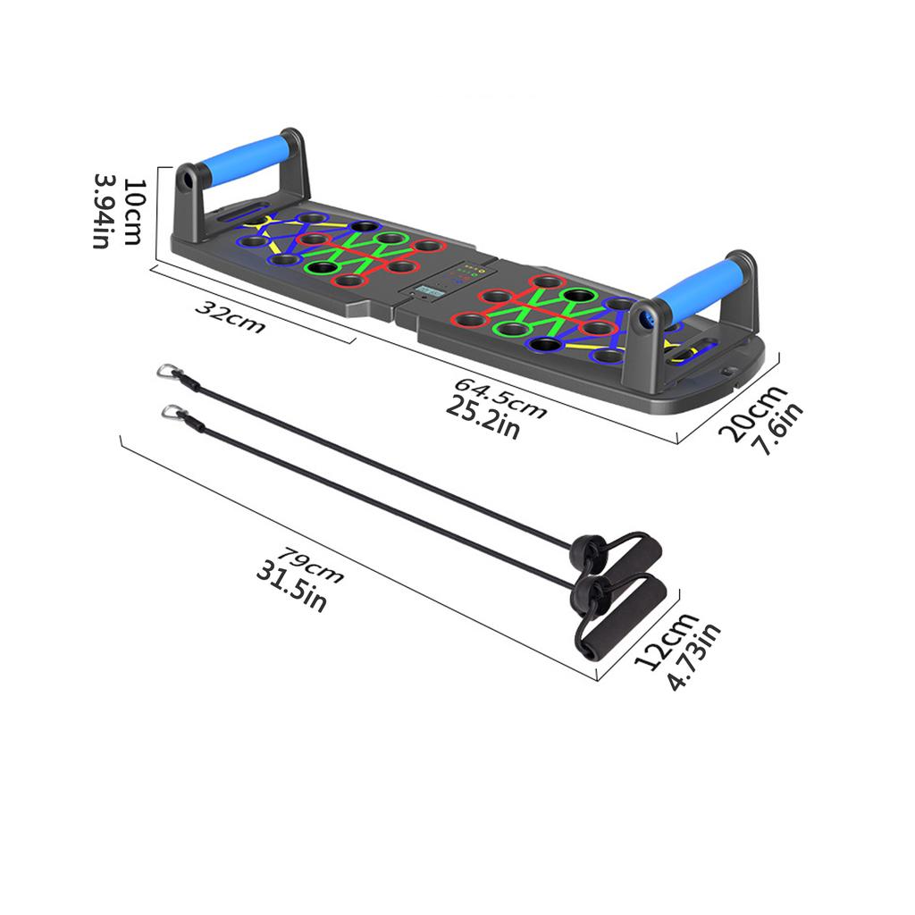 Складная доска для отжиманий, автоматический счетчик, таймер, многофункциональное фитнес-оборудование, фитнес-тренажеры для мужчин и женщин