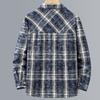 Vintage Plaid Shirt Oversized Outerwear Man Jackets Plus Size 4XL-11XL Casual Long Sleeve Top