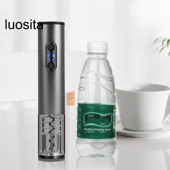 1 Set Bottle Opener, Rechargeable Electric Wine Opener, Effortless Automatic Cork Extractor for Home Bar Party