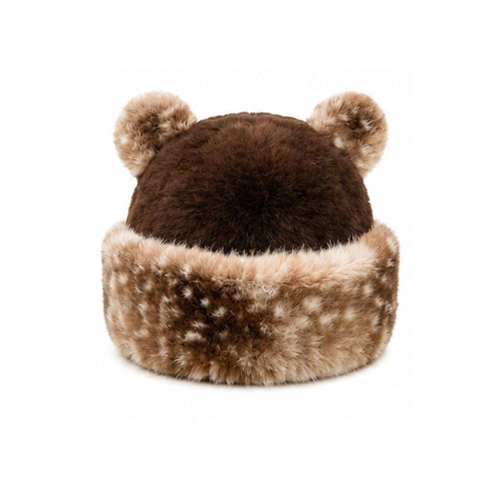 Ear Protection Winter Hat Thicken Fleece Hooded Beanie Fashion Fluffy Panama Hat for Women