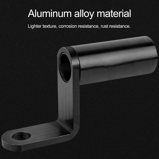Bicycle Phone Adapter Holder Heavy Duty Aluminum Alloy Rearview Mirror Bike Computer Light