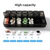 Pill Box 14 Grids Sealed Lightweight 7 Days Weekly Pill Case Medicine Tablet Dispenser for Home