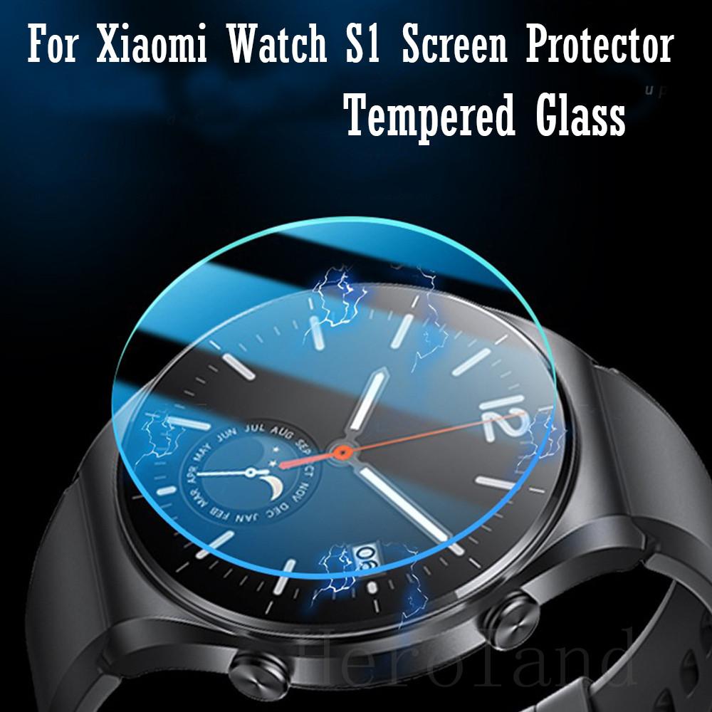 Полный защитный чехол для Xiaomi Watch S1, чехол-накладка с защитой экрана, гальванизированный ПК, жесткий корпус с закаленным стеклом, аксессуары