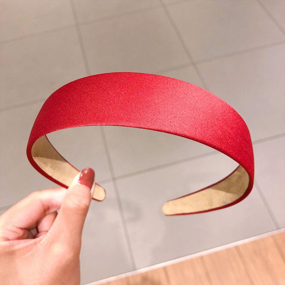 8 Colors Girls Satin Alice Hair Band Hair Hoop Wide HeadBand Fabric